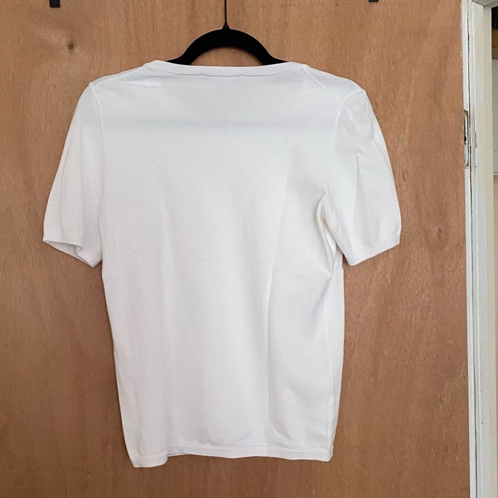 Ann Taylor White Knit Top - Picture 3 of 4